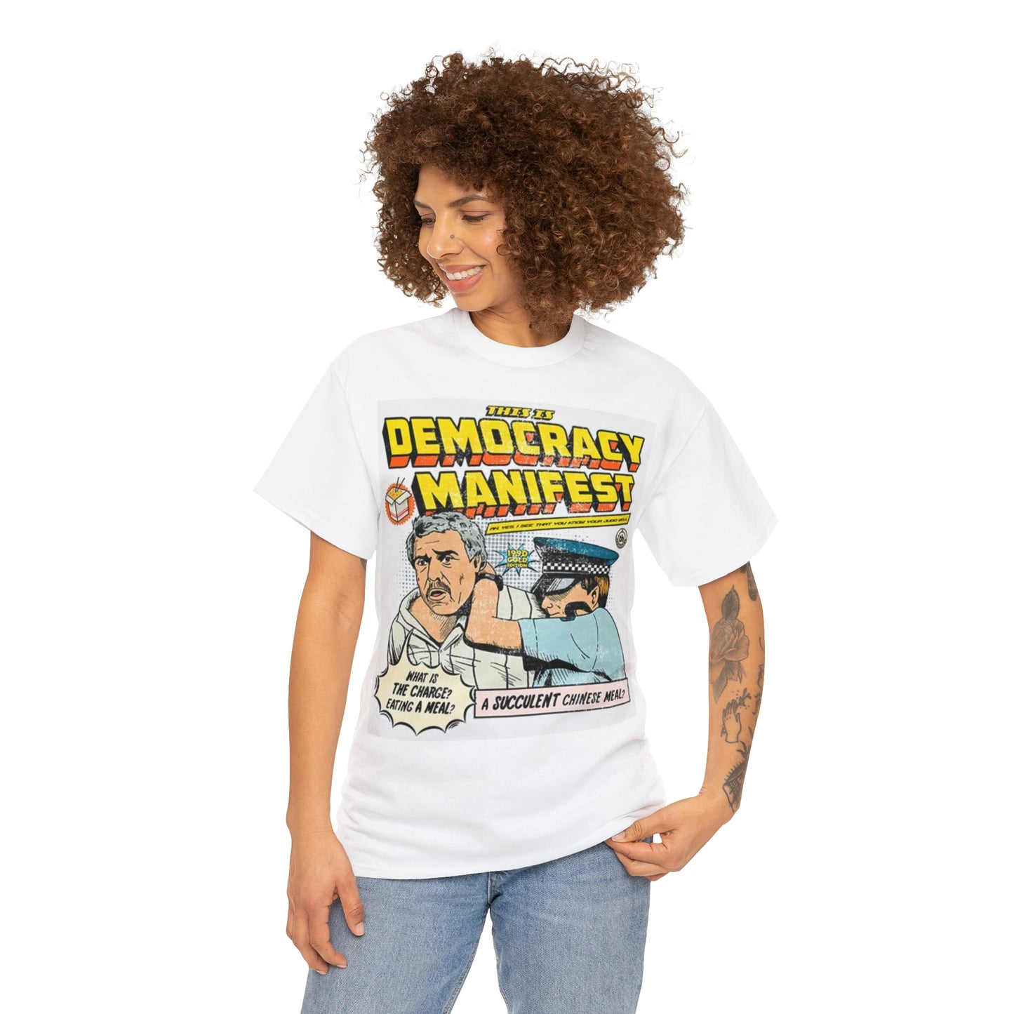 Democracy manifest Unisex Heavy Cotton T-shirt